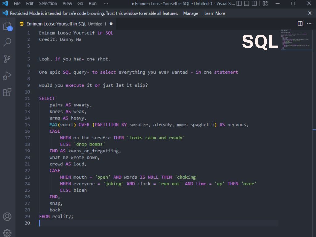 Why It's Time to Treat SQL Like Programming Code